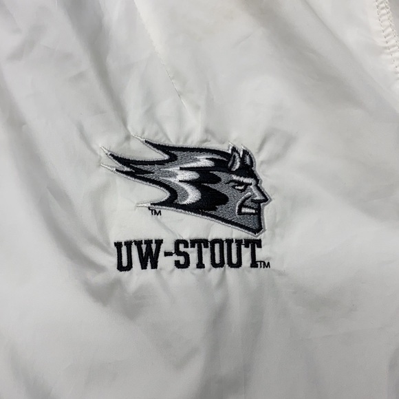 Columbia UW Stout Flash Forward Windbreaker Jacket White Gray - Picture 3 of 8
